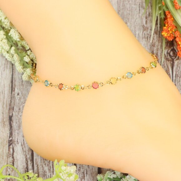"Dainty Anklet for Women – Elegant Everyday Jewelry & Perfect Gift | MLCRC1676 - Picture 4 of 10